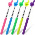 Telescopic Extendable Pointer Foldable Hand Pointer Finger Design Pointer Mini Stick Teacher Training Stick Classroom early educational stick Blackboard pointing tool. 
