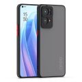 For OPPO Reno 7 Pro 5G - High Quality Matte PC Back Soft TPU Frame Shockproof Color Button with Camera Protection Lens Protection Camera Protective Back Cover Case Pouch For OPPO Reno 7 Pro 5G. 