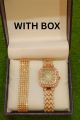 2Pcs Set Girls Watch with Bracelet Stylish – Watch for Girls with Box Packing | Watch for Girls Buy 1 Get 1 Free | New Trendy Watch Design 2025 | Affordable Watch for Girls with Bracelet & Gift Box. 
