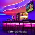 Govee LED Strip Lights, 32.8FT RGB LED Lights with Remote Control, 20 Colors and DIY Mode Color Changing LED Lights, Easy Installation Light Strip for Bedroom, Ceiling, Kitchen (2x16.4FT). 