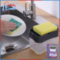 ONLONE KARACHI - 2-in-1 Soap Pump Dispenser Without Sponge Holder Liquid Dispenser Container Hand Press Soap Organizer Kitchen Cleaner Tools hot. 