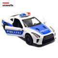 Diecast Car 1/38 Nissan GTR Metal Super Car Cop Edition Collectible Pull Back Vehicle for Hobby Collection by SZASELLS. 