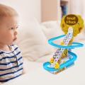 Children's Electric Roller Coaster toy, Duck Climbing Toys, Toy Set with Flashing LED Light, Easy to Install and Carry, Perfect Gift. 