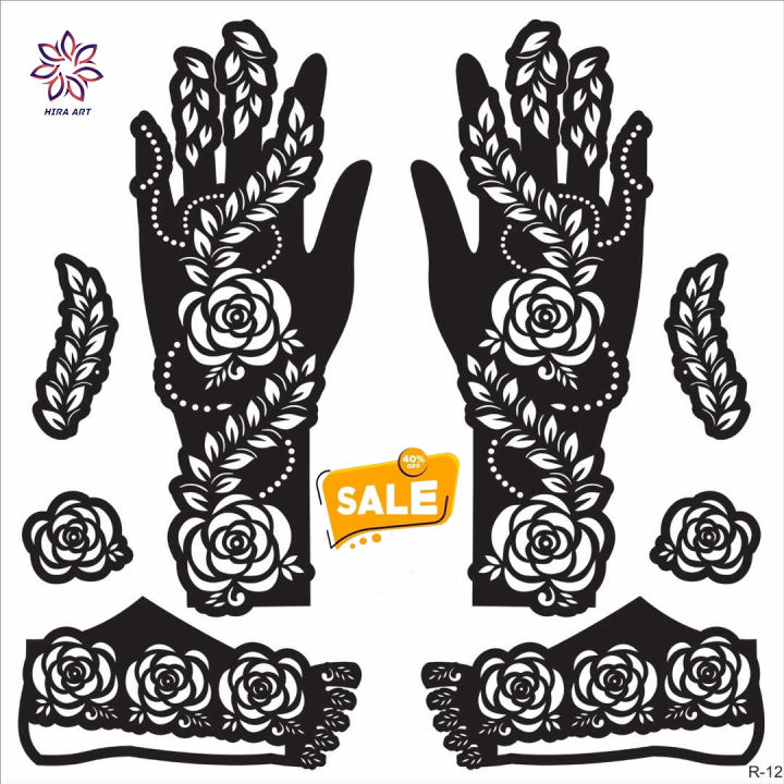 Bridal%20Mehndi%20Design%20Stencils%20Hand%20and%20Foot,%20mehndi%20stickers%20-%20Image%202