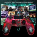Wireless Gaming Controller for PS4, Galaxy Nebula Design High Performance, Dual Vi br ation Gaming Controller, Compatible with PlayStation 4 /Pro/Slim/PC with Audio Function, Mini LED Indicator​​​​​. 