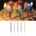Cake Candles Pack with Colored Flame. 