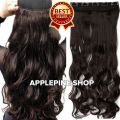 Long Curly Hair Extension for Women 5 Clips In - Dark Brown  tangle free; no shedding; very natural; long lasting. 
