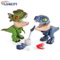 Dinosaur-themed Stationery Dinosaur Stationery Set 5-in-1 Pencil Sharpener Stapler Eraser Ruler Educational Gift for Kids Realistic Shapes Detachable Fall Resistant Flexible Limbs. 