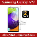 Samsung Galaxy A72 Tempered Glass Screen Protector Premium High Quality Polish Glass For Samsung Galaxy A72 - 2Pcs. 