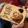 Natural wood frames with customized picture engraved. 