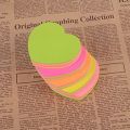 Pack of 1 / 100 Sheets - Heart Shaped Multicolor Sticky Notes, Writing Pads 3X3 inch. 
