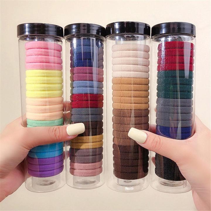 20pcs Solid Color Hair Accessories Big Rubber Band Elastic Hair Bands Rubber Band Ponytail Band Ponytail Holder