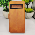 Google Pixel 7 Pro NMT Premium Luxuary Leather Book Case (Golden). 