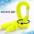 LKPCIGCXM 2 Packs Scuba Hose Clip Scuba Diving Hose Holder Clip, Double BCD Dive Hose Holder with Snap Hook Buckle. 