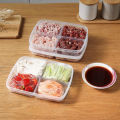 Refrigerator Frozen Meat Four-compartment Storage Box Food-grade Freezer Box Yao Store. 