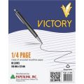 ✨ Xpress Deals | [1 PAD] VICTORY Quiz Pad 1/2 crosswise | 1/4 page | 1/2 lengthwise. 