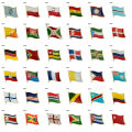 Flag Laple Pin Badge Brooch Albania Algeria Montenegro U.A.E. Oman Azerbaijan Ethiopia Ireland Estonia Andorra Austria Australia. 