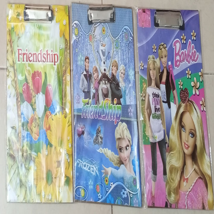Clip Board for Exam and Other Purpose - Random Color & Deign Art # SS-L W/C CB - 0001