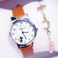 Primary School Student Fashion Girl Watch Cute Little Girl Watch Kids Cartoon Children Quartz Electronic Watch Girl Watch. 