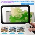 Amamia LED Magnifier Square 5X LED Elderly Reading Magnifying Glass. 