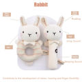 Baby Rattles Soft Cartoon Cute Plush Animal Toys Child Educational Handbells. 