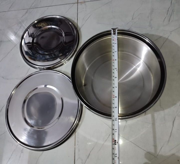 2%20Pcs%20Storage%20Boxes%20with%20Lids%20Stainless%20Steel%20Size%209%20inches%20and%2010%20inches%20-%20Image%207