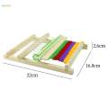 Weaving Loom Handmade DIY Creative Tapestry Loom Frame Birthday Gift Weave Loom w 2 Yarns. 
