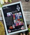 A4 size black theme / Happy birthday photo frame With Birthday Calendar and Ultra HD Pictures Customized Picture Frame. 