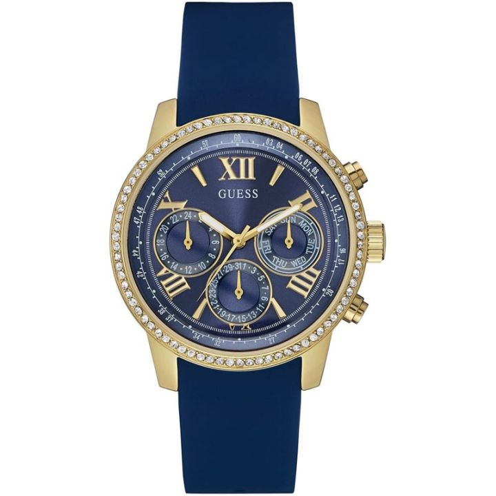Guess W0616L2 Silicone Strap Wrist Watch For Women