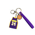 Lakers Kobe Bryant Jersey NBA Polo Shirt Keychain Bag Car Pendant Key Holder. 