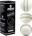 5RIDGE 3PCS Cricket Balls for Training - Soft & Safe Rubber Practice Cricket Ball Series for T20 and Test Match | White and Red. 