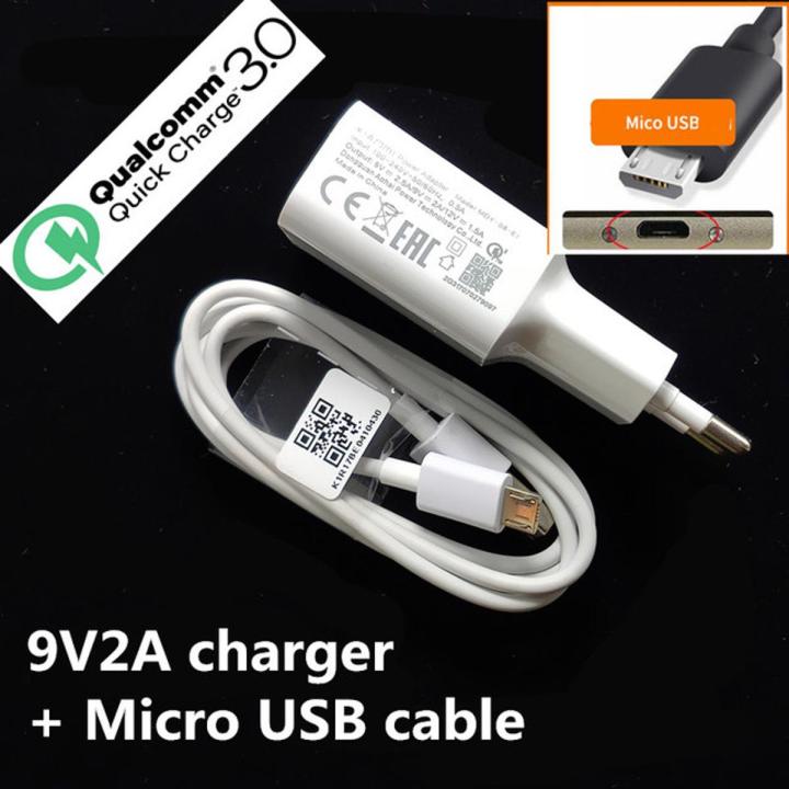 xiaomi fast charger 18W USB QC3.0 charger Type C Micro USB cable For xiaomi Redmi note 7 8 se 9s MI 6 mi 3 4 5 redmi