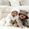 Newborn Baby Girl Boy Fuzzy Clothes Hooded Romper Bodysuit Jumpsuit Outfit 0-24M. 