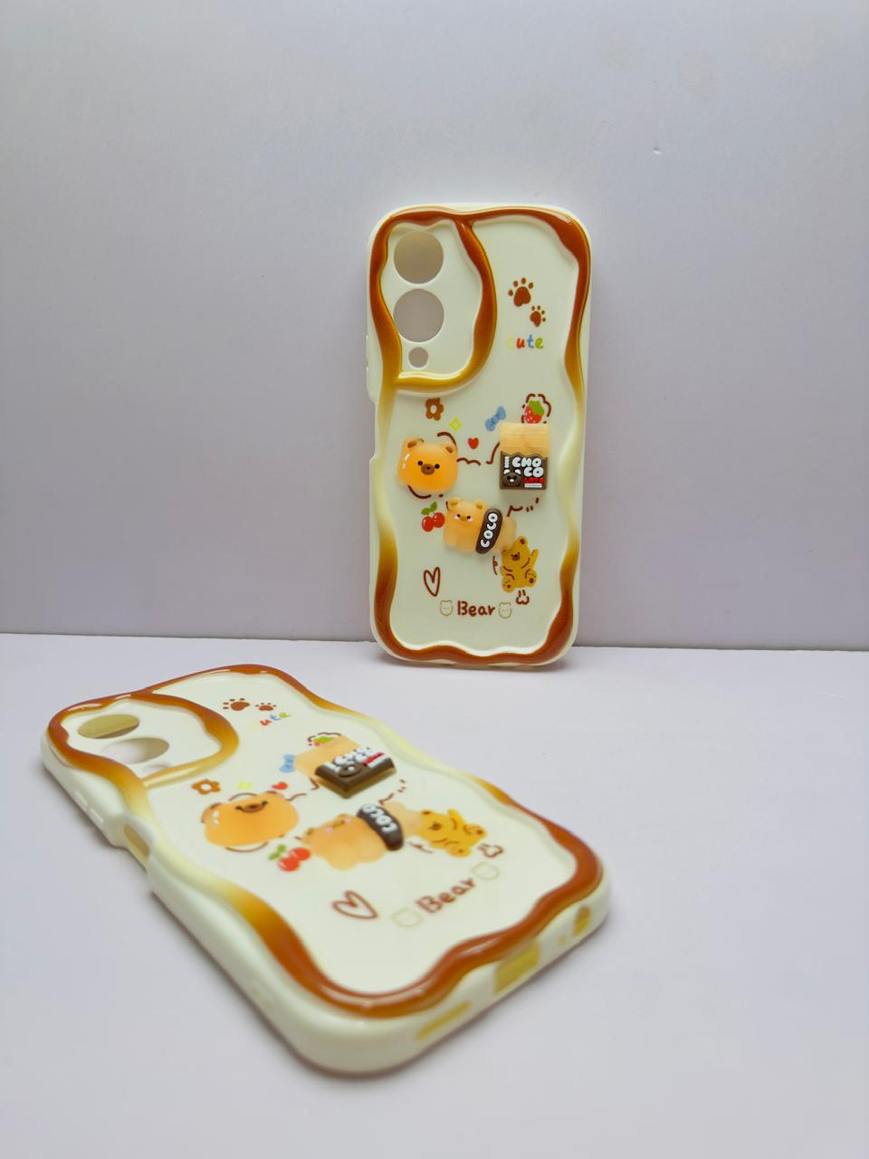 Lahore Mobile Case for Vivo Y17s Back Cover Colorful Wavy Phone Cases - Luxerey Back Cover - Creative Lovely 3D Doll -Girls Back Cover 3