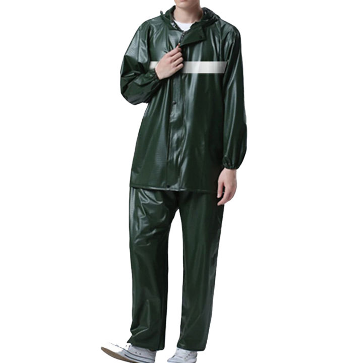 Pvc%20soft%20Rubber%20Coated%20Rain%20Coat%20Suit%20With%20Trouser%20Thick%20double%20raincoat%20split%20suit%20cross-border%20direct%20rain%20pants%20adult%20reflective%20bicycle%20electric%20motorcycle%20riding%20-%20Image%204