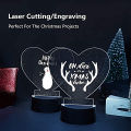 Acrylic Sheet Disc Exquisite Shape Acrylic Sheet Night LED Light Lamp Base Decor. 