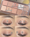 DIKALU 10 Color Matte Glitter Eyeshadow Palette Waterproof Long-lasting Eyeshadow Pigment Shimmer Makeup. 