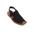 SPUTNIK BLACK PESHAWARI SANDAL FOR MEN 0AA854/002. 