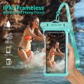 Anti-Falling Waterproof Phone Bag Swimming Diving Phone Case Holder Underwater Snowproof Touchscreen Phone Holder Below 6.9Inch. 