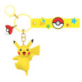 New Style Pokemon Keychain Anime Cute Pikachu Gengar Figure Fashion Keyring Jewelry Pendent Car Key Accessories Doll Toys Gifts. 