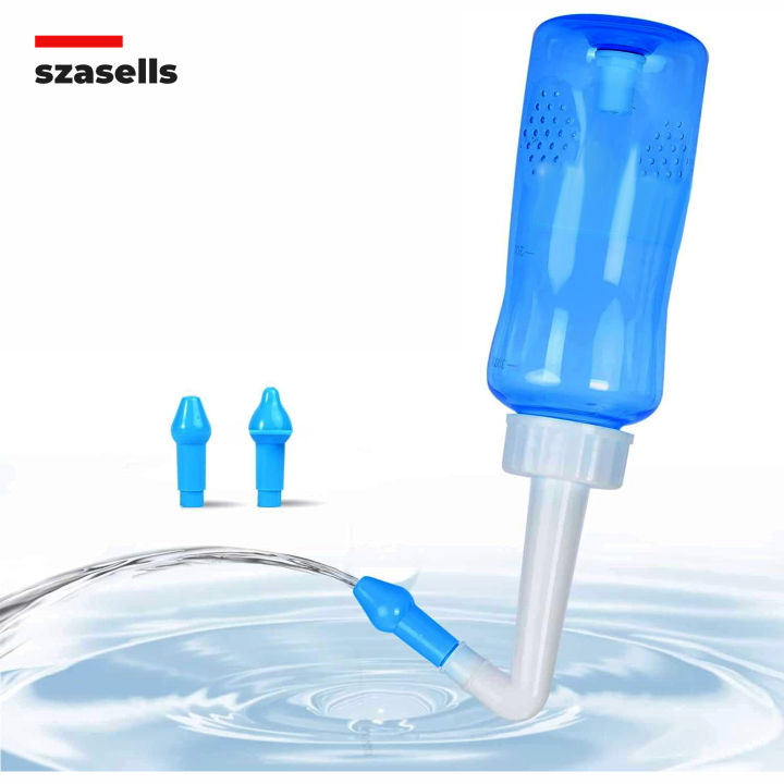 300ml%20Nasal%20Rinse%20Wash%20Push%20Button%20Self%20Draining%20Neti%20Pot%20For%20Congestion%20Sneezing%20Pollution%20Flu%20Cold%20Smog%20Dry%20Passage%20and%20Allergy%20With%20Two%20Color%20Options%20of%20Blue%20and%20Purple%20Waterpulse%20NetiPot%20by%20SZASELLS%20-%20Image%202
