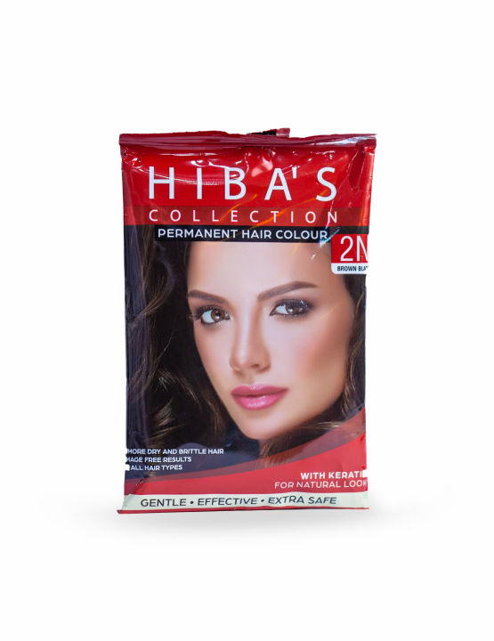 Hiba's Collection HAIR COLOR 2N BROWN 20 ML (S) | Daraz.pk