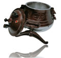 Afghani Messi Chef Pressure Cooker Brown color with 3 Values one bypass valve to prevent excessive Safety Value,5,8,10 Litres. 