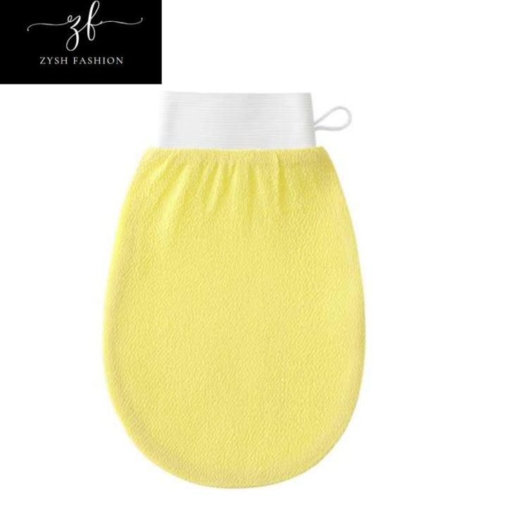 ZYSH FASHION  Exfoliating Gloves | Moroccan Bathing Hammam Glove Mitt-Latest body scrubber |Visibly Lift Away Dead Skin, Great for Tan Removal, Made of 100% Viscose Fiber -1 Pc Moroccan Exfoliating Gloves 1pcs - Dead Skin Remover - Exfoliating Bath Wash