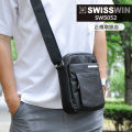 SWISSWIN Swisswin Crossbody shoulder bag for men and women, water repellent, crossbody, lightweight, messenger bag, travel, gift. 