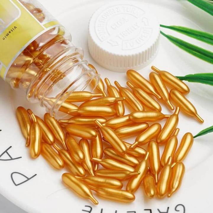 Vitamin E & Aloe Vera Facial Oil Capsules for a Healthy Glow