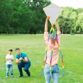 【Daily Necessities For Anyone Store】3 Sets Toy Kids White Paper Kite Fly Line Color DIY Painting Outdoor Cloth Child. 