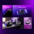 Zero® Thunder Pro Speaker | 120W Loud & Powerful Portable Speaker , Wireless Speaker with Deep Bass, RGB Light Speaker , 8 Hours Playtime | Multi-Input Connectivity ( AUX, USB, TF Card) | Party Speaker , Outdoor & Home Speaker. 