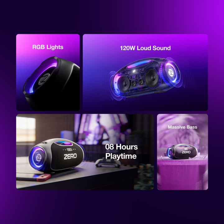 Zero%C2%AE%20Thunder%20Pro%20Speaker%20%7C%20120W%20Loud%20&%20Powerful%20Portable%20Speaker%20,%20Wireless%20Speaker%20with%20Deep%20Bass,%20RGB%20Light%20Speaker%20,%208%20Hours%20Playtime%20%7C%20Multi-Input%20Connectivity%20(%20AUX,%20USB,%20TF%20Card)%20%7C%20Party%20Speaker%20,%20Outdoor%20&%20Home%20Speaker%20-%20Image%204