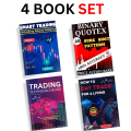 Pack Of 4 Best Trading Book Set - Smart Trading Book - Binary Quotex Trading Book - How To Day Trade For A  Living Book - Top Technical Analysis book - All Market  Trading book Crypto Forex & Stock Binary Book - Combo Deal. 